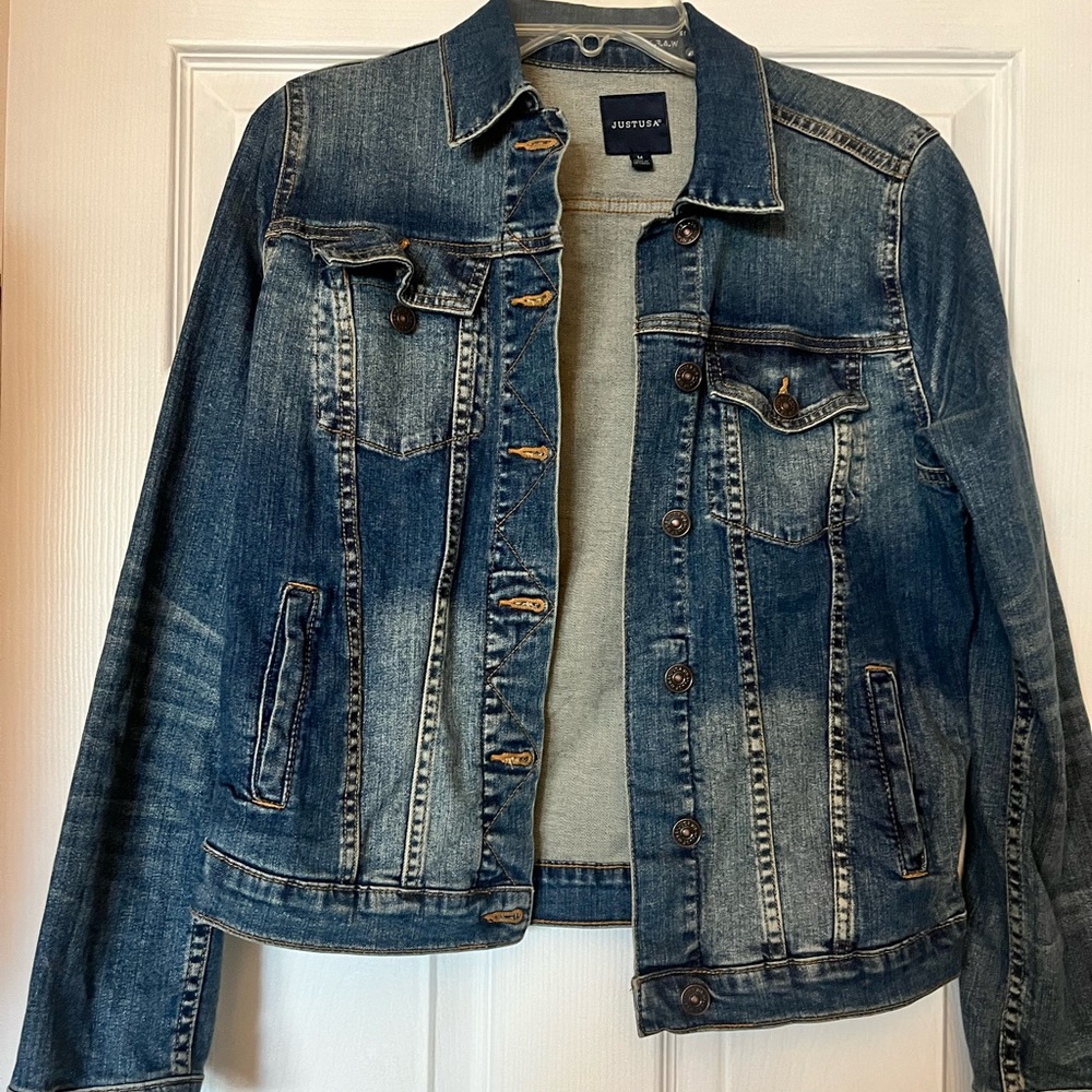 Just USA denim jacket women’s size medium